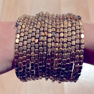 ABS Allen Schwartz gold coiled bracelet